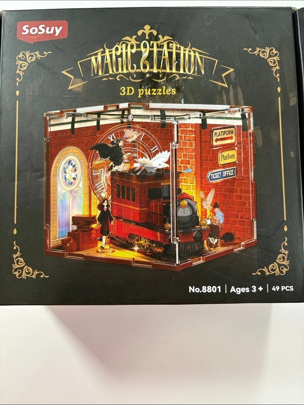SoSuy Magic Station 3D Puzzle Train Station 49 Pieces NWT